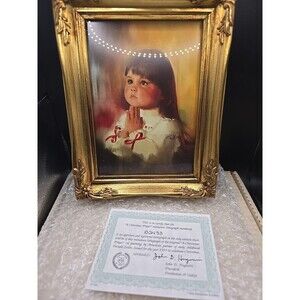 Vintage 1992 PEMBERTON & OAKES "A CHRISTMAS PRAYER" D. ZOLAN COA B2433 All Certs